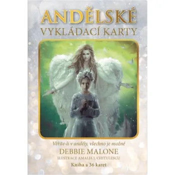 Milujeme Kameny Andělské vykládací karty - karty a kniha 255554 - Debbie Malone (2021, brožovaná)