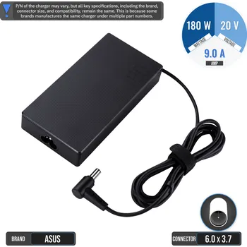 Adaptér k notebooku Originální 180W AC Adaptér ASUS ADP-180TB H 9A (6x3,7mm)