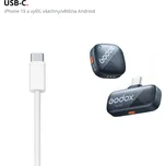 Godox Profesionální Nano Bezdrátové Mikrofony s Dosahem 300m Video Vlog Výběr Variant 1x mikrofon + přijímač USB-C