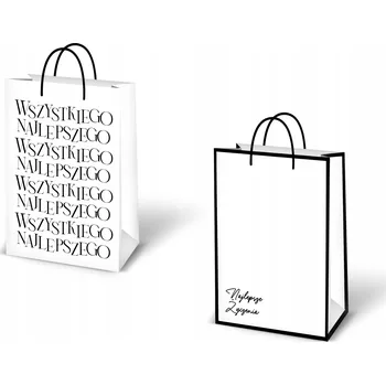 Dárková taška Dárková taška střední velikosti s ozdobným potiskem - Nejlepší přání - Delta Graphix