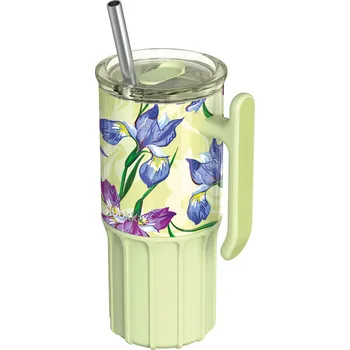 Termohrnek Umi s brčkem, 720ml, Quokka, green tea