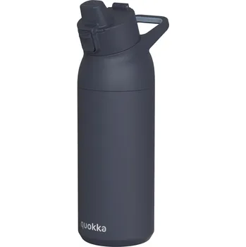 Nerezová sportovní láhev s pítkem Tide, 700ml, Quokka, černá