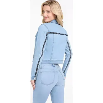 GUESS dámská džínová bunda Eco Camilia světle modrá XS
