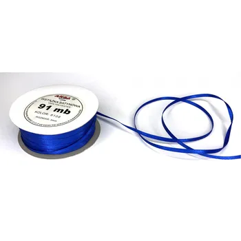 Stuha Stuha saténová jednolící, WS8108, šíře 3 mm / balení 91 m