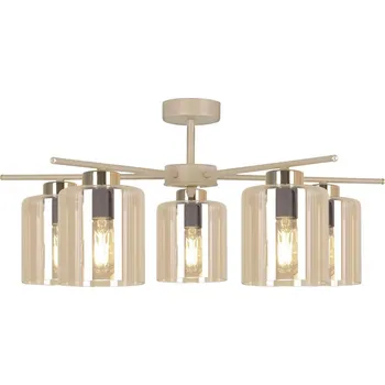 Kaja Vanes stropní světlo 5x15 W zlatá-jantarová-béžová K-5812