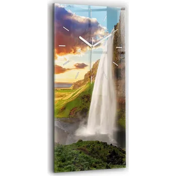 Hodiny Nástěnné hodiny Wallfluent oranžové 30 cm