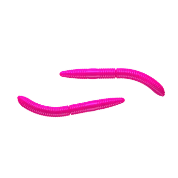 Umělá nástraha Gumová nástraha Libra Lures Fatty D’Worm Tournament 65 Hot Pink 019 (Cheese) – 10ks/bal