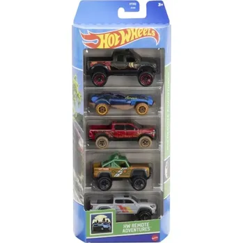 autíčko HOT WHEELS AUTÍČKA 5-BALENÍ SADA VOZIDEL HW REMOTE ADVENTURES HTV53