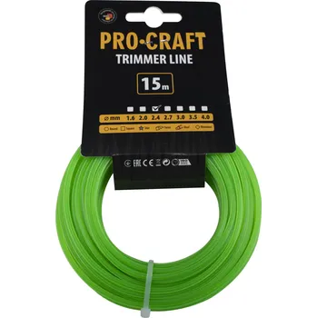 Struna žací (2.4mm) (15m) hvězda PROCRAFT ZI-2.4/15
