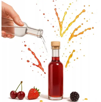 Sklenice Láhev ANIA 100 ml S KORKEM likér víno likér SKLENĚNÉ LAHVE NA SVATBA