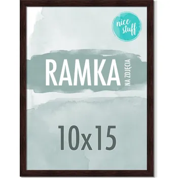 Rám na obraz RÁMEČEK NA FOTOGRAFIE 10x15 A6 RÁMEČEK NA FOTOGRAFII 15x10 tmavě HNĚDÝ hnědý