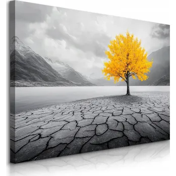 Obraz OBRAZ CANVAS DO OBÝVÁKU LOŽNICE ABSTRAKCE KRAJINA STROM HORY 30x20