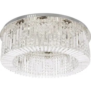 Stropní svítidlo MARANGA chrom s křišťály glamour do obýváku, ložnice a jídelny 85 cm