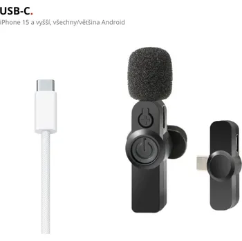 Mikrofon Bezdrátový Klopový Mikrofon USB C