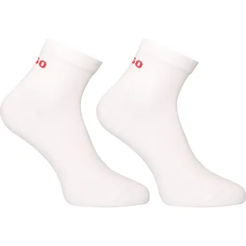 Sada pánského spodního prádla 2PACK ponožky HUGO kotníkové bílé (50516396 100) L Možnost vrácení zboží ZDARMA do 120 dnů!