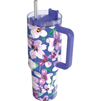 Termohrnek Termohrnek Stream s brčkem, 1,2l, Quokka, flower dusk