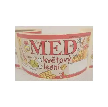 Etiketa MED lesní, květový