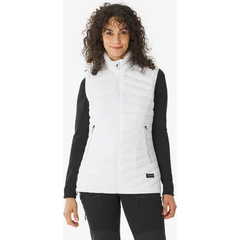 Pánská vesta FORCLAZ Dámská turistická péřová vesta MT 100 2XL BÉŽOVÁ