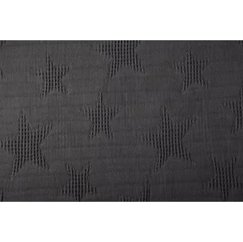 Vaflová látka v khaki barvě s hvězdičkami KC8099-027