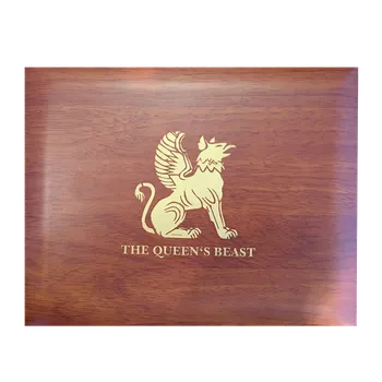 Etuje pro sadu stříbrných mincí "Queen's Beasts"