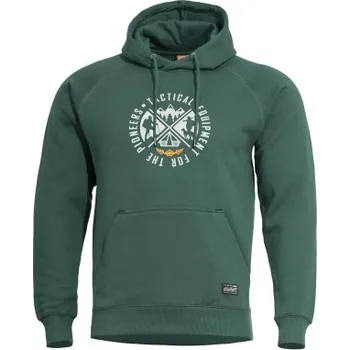 Pánská mikina Mikina Phaeton Pioneers, Pentagon, zelená, 4XL