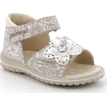 Dívčí sandály Dětské kožené sandály Primigi béžová barva, PSW 78648 7864855 12X, EUR 18