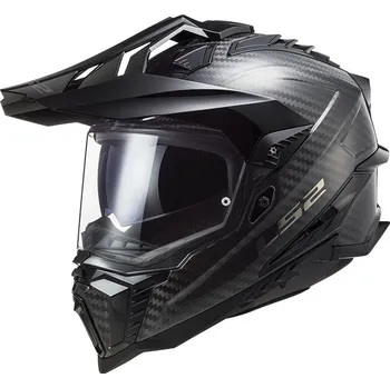 Helma na motorku LS2 přilba EXPLORER CARBON MX701 C gloss black - 2XL