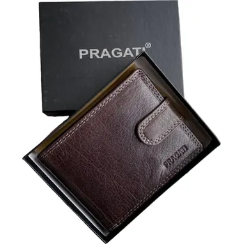 Peněženka Pragati Fashion Pánská kožená peněženka tmavě hnědá jvt 305-l
