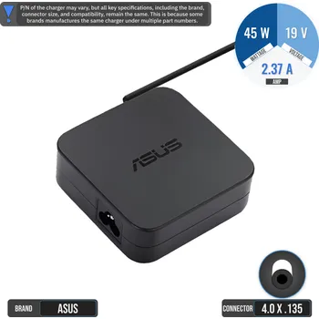 Adaptér k notebooku Napájecí adaptér nabíječka ASUS 45W 19V 2,37A ADP45-BW B konektor 4.0x1.35mm