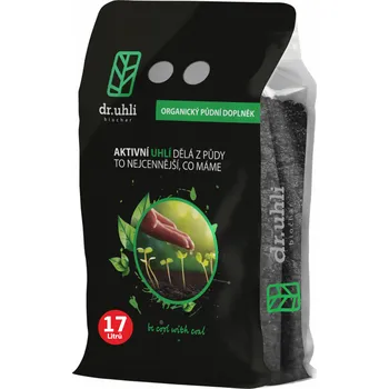 Hnojivo Dr. Uhli Biochar 17 l, aktivní uhlí do půdy, paleta 60 ks