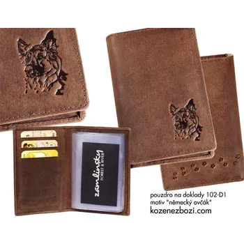 Obal na doklad Pouzdro Na Doklady "Německý Ovčák" - Dárek pro milovníka psů