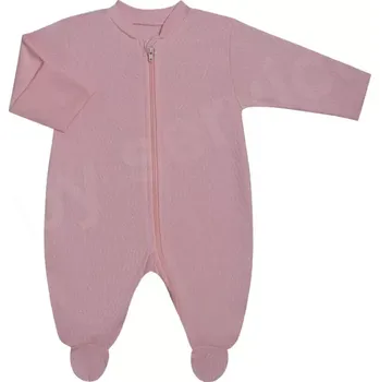 Dupačky Overal na zip Vlnky růžový Baby Service velikost 68