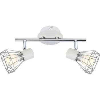 Stropní svítidlo Verve bílá kovová 2bodová nastavitelná do obýváku a kuchyně CANDELLUX