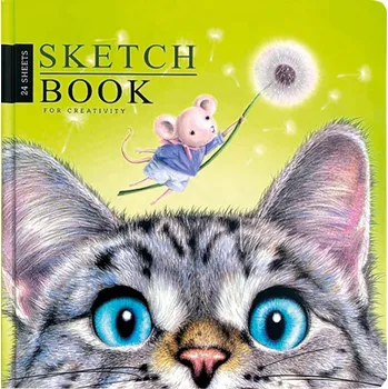 Výtvarný papír Sketchbook CAT 20x20 cm
