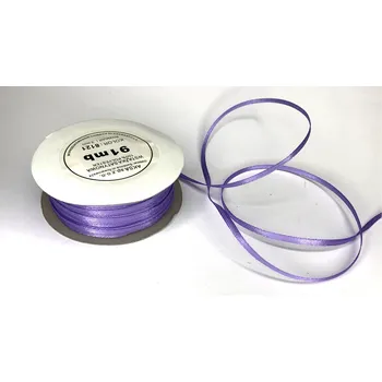 Stuha Stuha saténová jednolící, WS8121, šíře 3 mm / balení 91 m