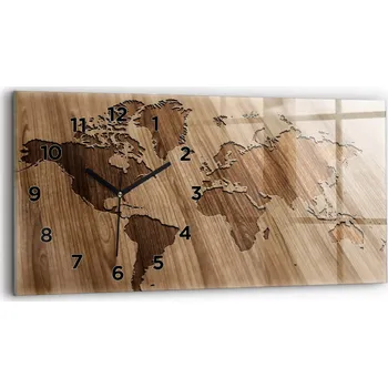 Hodiny Nástěnné hodiny Wallfluent hnědé 60 cm