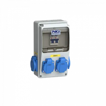 Elektrická zásuvka Zásuvková kombinace MINI, zás. 4x 16A 230V, jističe, SJ 31 6965 MN.01