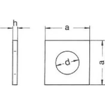 Matice podložka M24 pr. 26x80x6 ŽÁROVÝ ZINEK čtyřhranná DIN 436