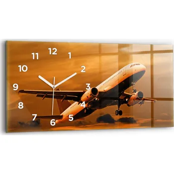 Hodiny Nástěnné hodiny Wallfluent oranžové 60 cm