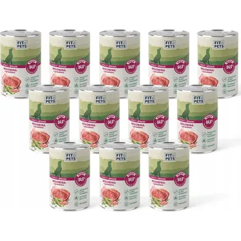 Krmivo pro psa Kompletní Krmivo masem a hráškem 400g 12 ks