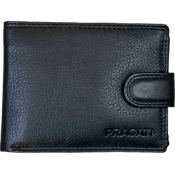 Peněženka Pánská kožená peněženka s přezkou pragati black