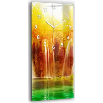 Hodiny Nástěnné hodiny Wallfluent oranžové 30 cm