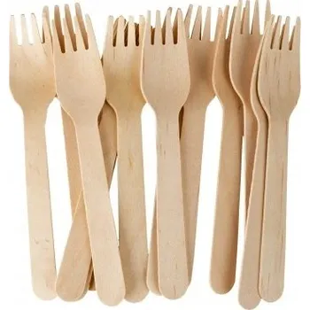 Obraz Ekologické dřevěné vidličky 100 ks