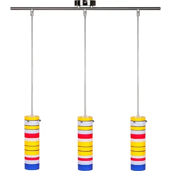 Závěsné svítidlo Fresco moderní vícebarevné 3 světla do obýváku s nastavitelnou výškou