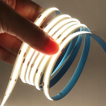 LED osvětlení LED pásek COB 12V 5M role 480 LED/m NEON 4000K bílá PŘÍRODNÍ BÍLÁ silný IP20