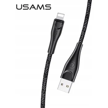 Datový kabel Kabel Usams USB - Apple Lightning 1 m černý