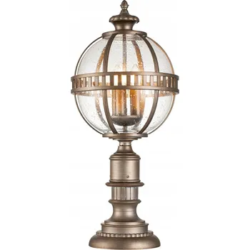 Stojací lampa Skleněná stojací lucerna Halleron KL-HALLERON-3M-BU Kichler, kulovitá, IP44