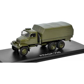 autíčko Start Scale Models Praga V3S Valník s plachtou - Zelená 1:43 SSM