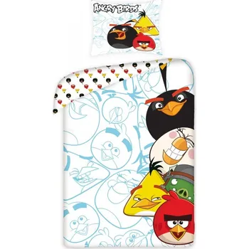 Povlečení Dětské povlečení ANGRY BIRDS 160 cm bavlna