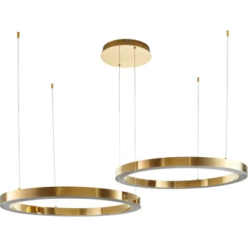 Moderní LED stropní svítidlo CIRCLE Step into Design zlaté, nastavitelné, do obýváku, 80 cm